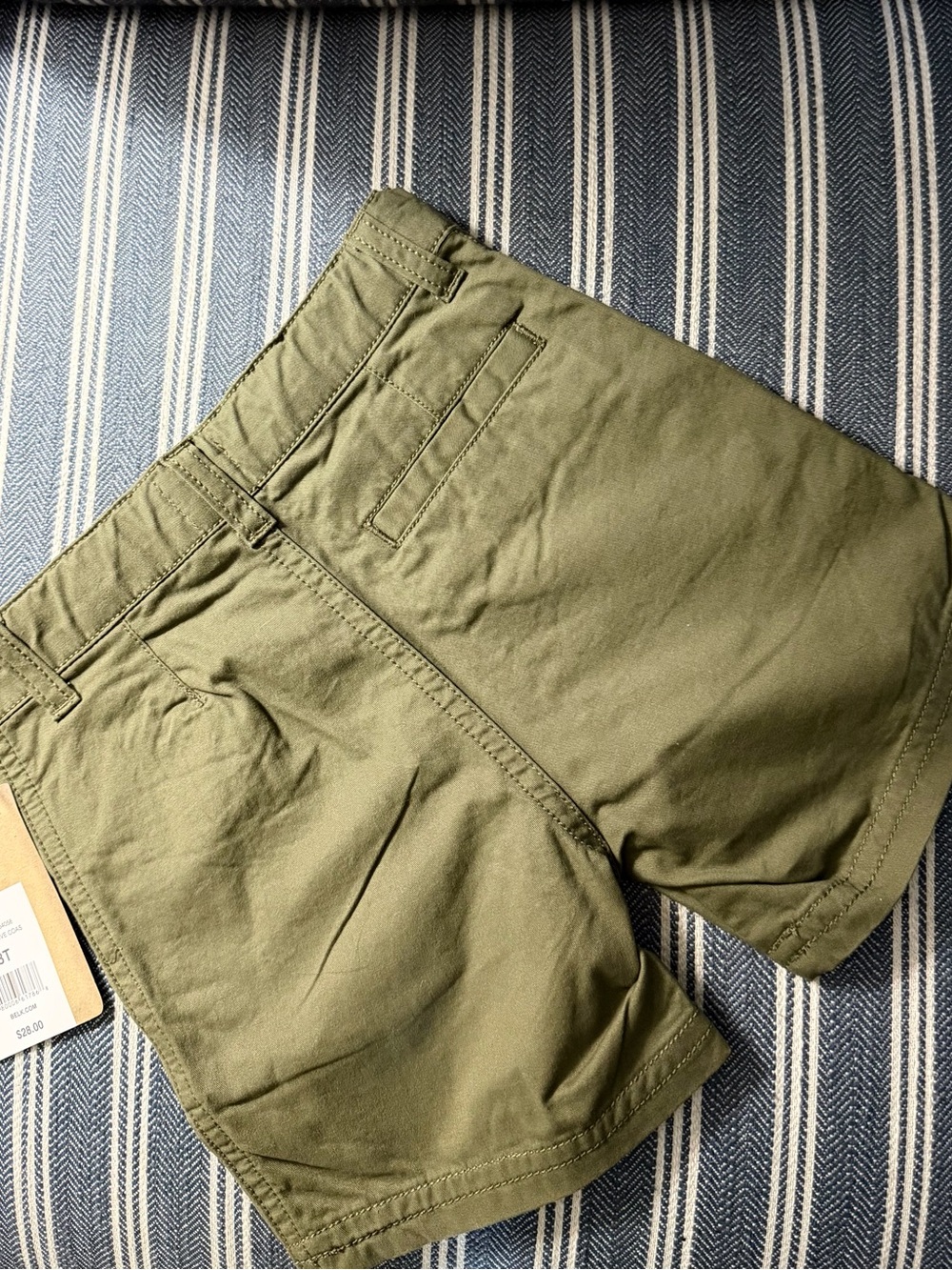 Boys 3T Sage Green Chino Shorts - Picture 3 of 5